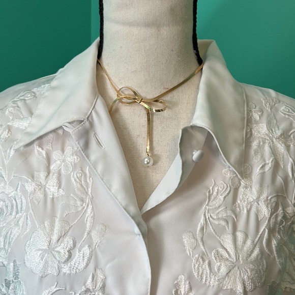 Vintage Yves St. Clair Embroidered blouse - Picture 4 of 11